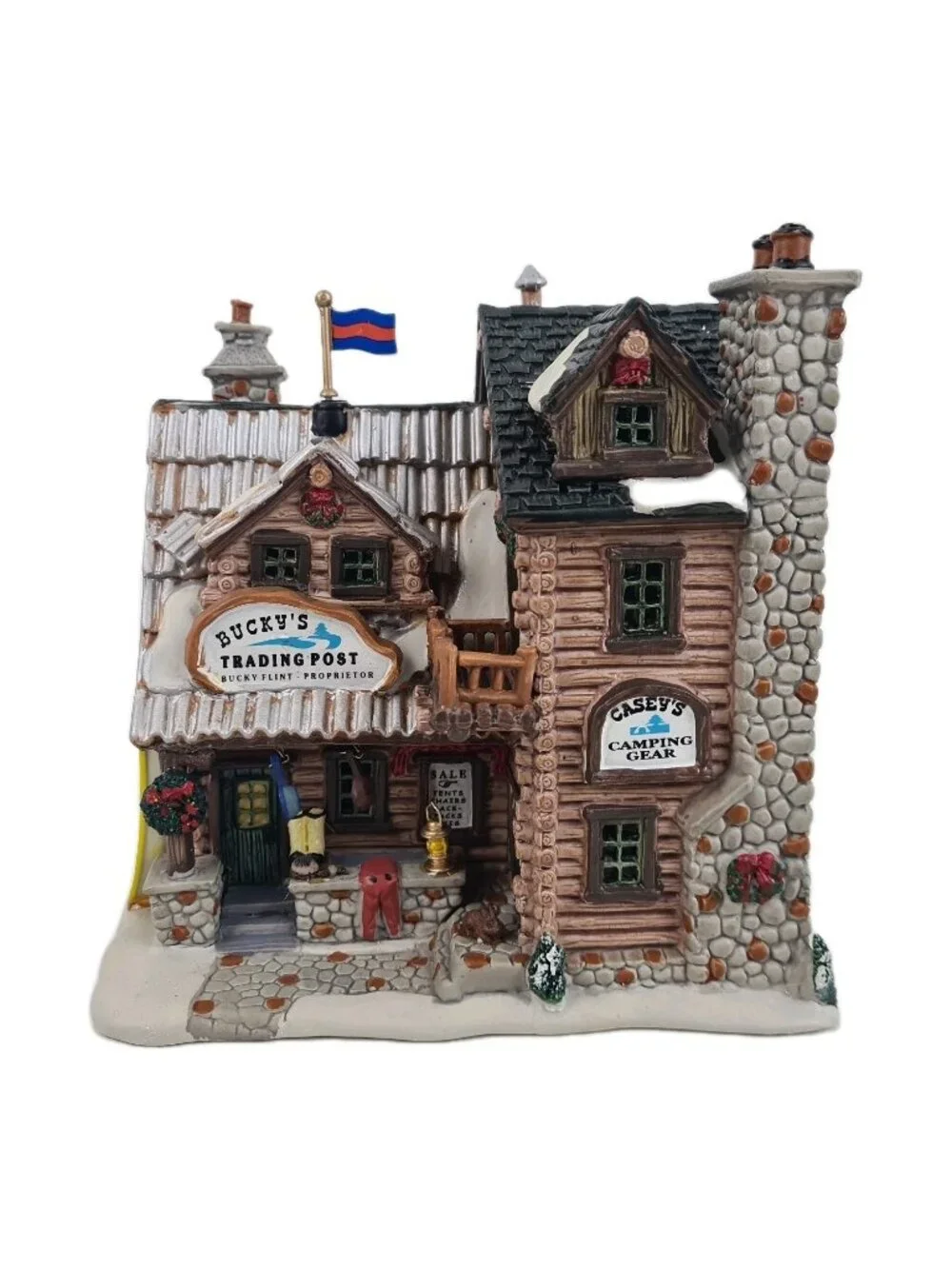 LEMAX Enchanted Forest Buckys Tradition Post-Camping 45059 Lighted Building